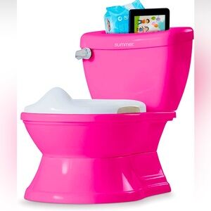 Pink Potty Training Toilet with Tablet Holder